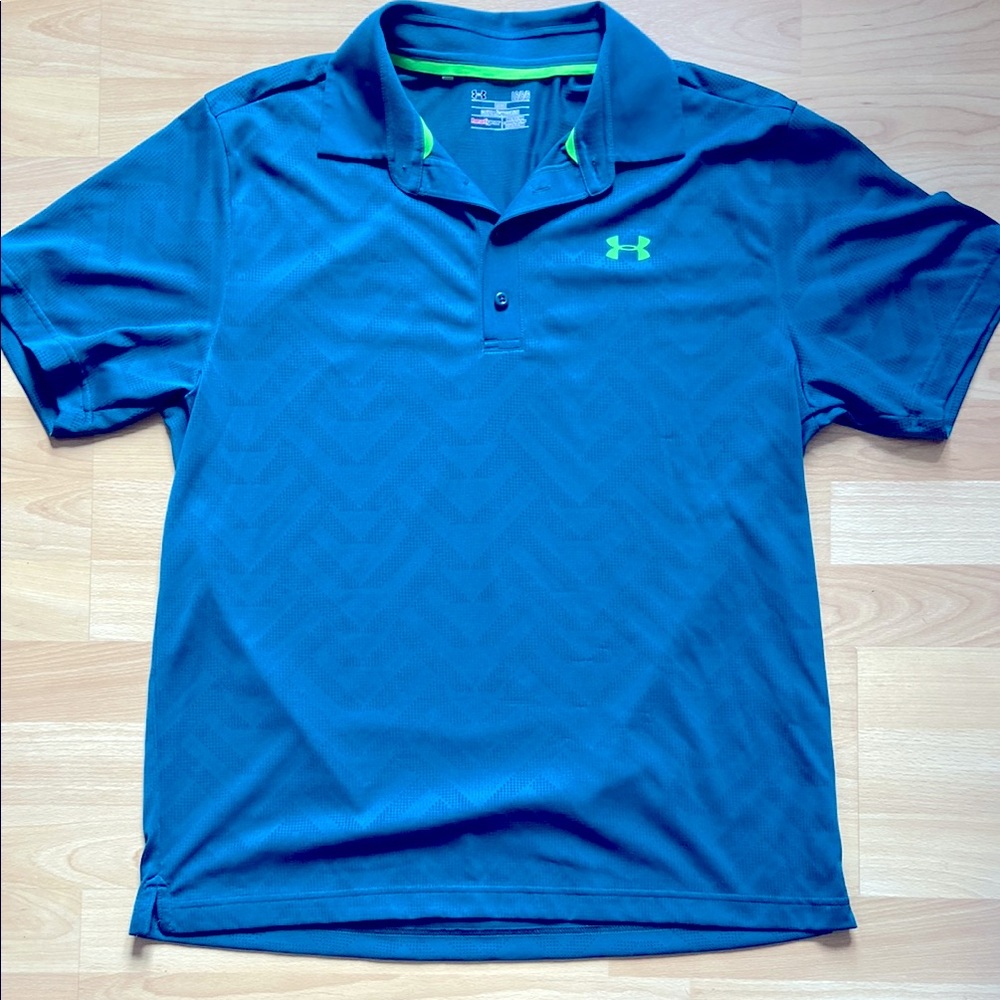 Under Armour Men's teal Polo Shirt